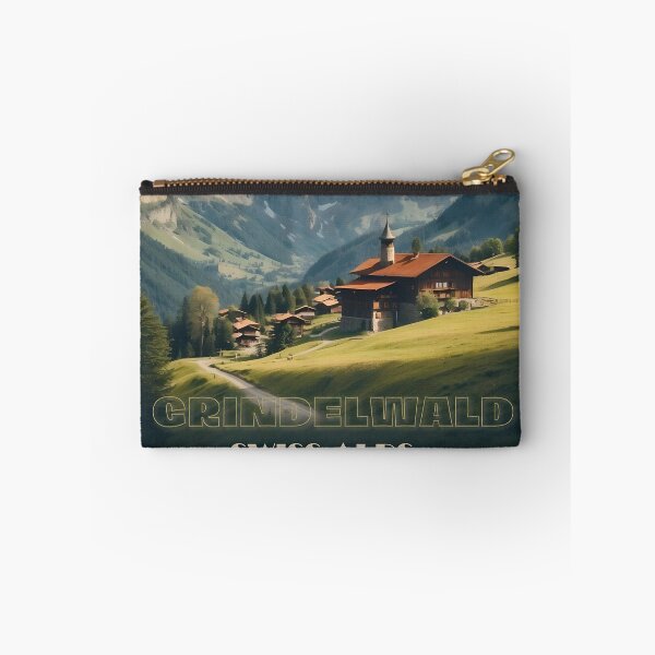Item preview, Grindelwald Vintage Travel Poster - Swiss Alps Art designed and sold by Ceemko's Vintage Corner.