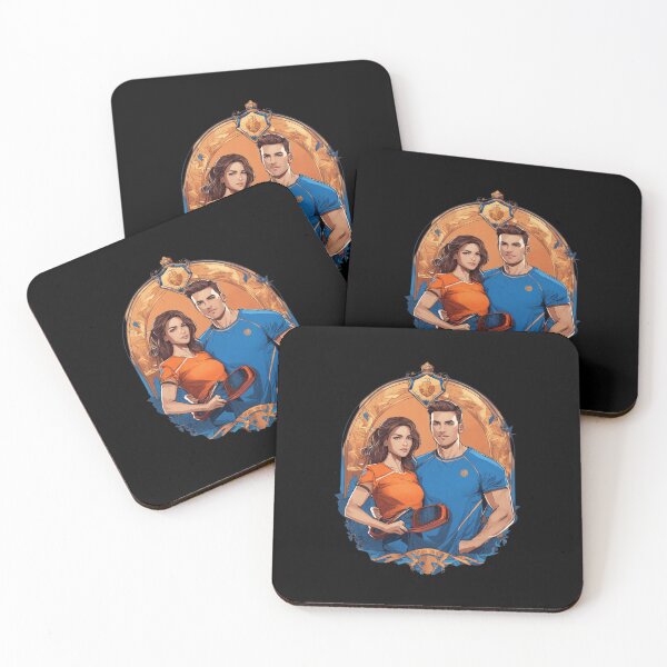 Item preview, Realistic illustration showing a stylish heterosexual sports couple designed and sold by OURBYPRODUCTS.