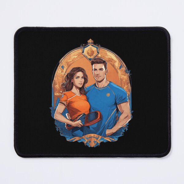 Item preview, Realistic illustration showing a stylish heterosexual sports couple designed and sold by OURBYPRODUCTS.