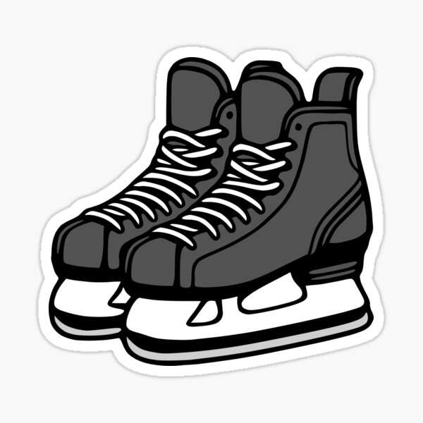 Vista previa del artículo con la obra «Patines de hockey sobre hielo», diseñado y vendido por theartfulaspie.