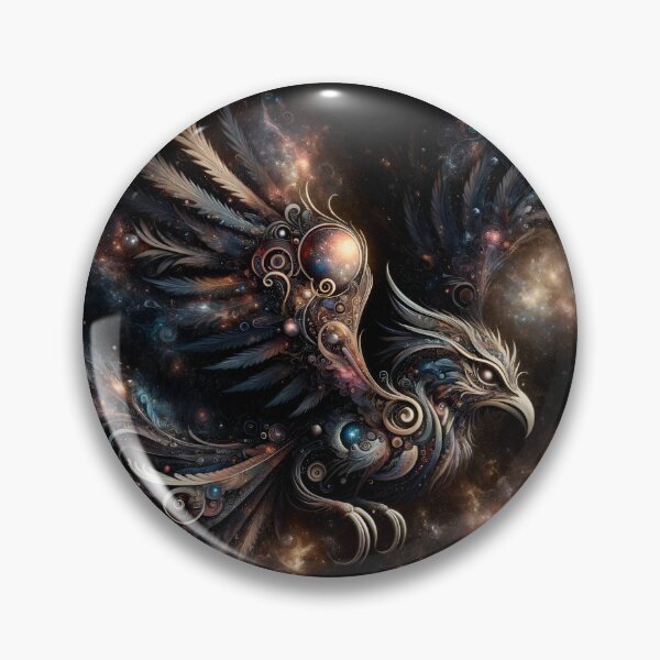 Item preview, Fearful Avian Cosmos: Mythical Elegance Series designed and sold by ByDigitalDream.