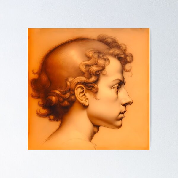 Item preview, Portrait Of Young  Boy In Profile designed and sold by LanaGustavsson.