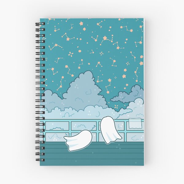 Item preview, Two ghosts looking at the clouds and stars designed and sold by Inkcapella.