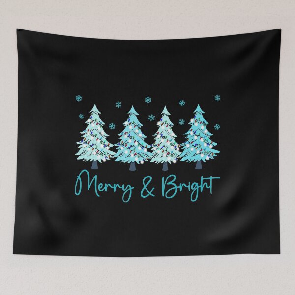 Item preview, Merry And Bright Pastel Christmas Trees Family Matching Holiday Winter Graphic  designed and sold by Bad Kitty Designz.
