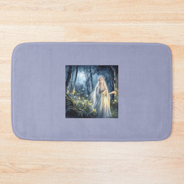 Item preview, Elven Princess Magic forest Fairy Girl Moonlight Wood Fantasy Art  designed and sold by ArtUnova.