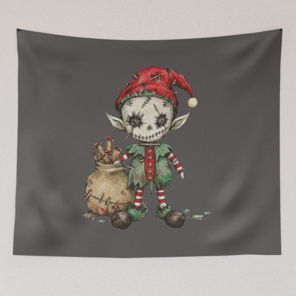 Item preview,  Gothic Elf with Bag of Tricks designed and sold by ZinniasGothShop.