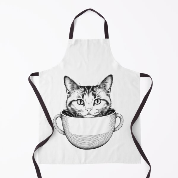 Item preview, Cozy Cuddles - Tiny Cat in a Cup designed and sold by TrendyTreasureP.