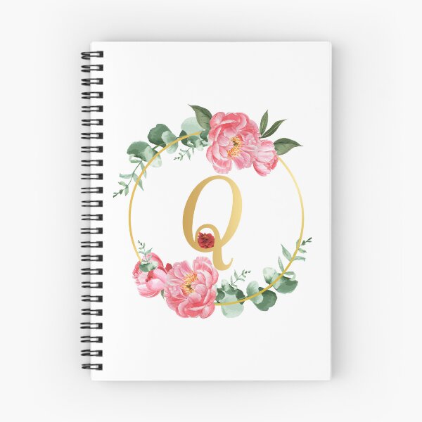 Item preview, Q Monogram Letter Elegant Floral designed and sold by ArtCornerStudio.