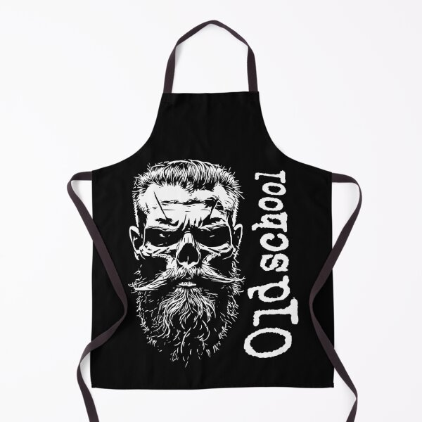 Item preview, Bearded old school skull designed and sold by einmal-art.