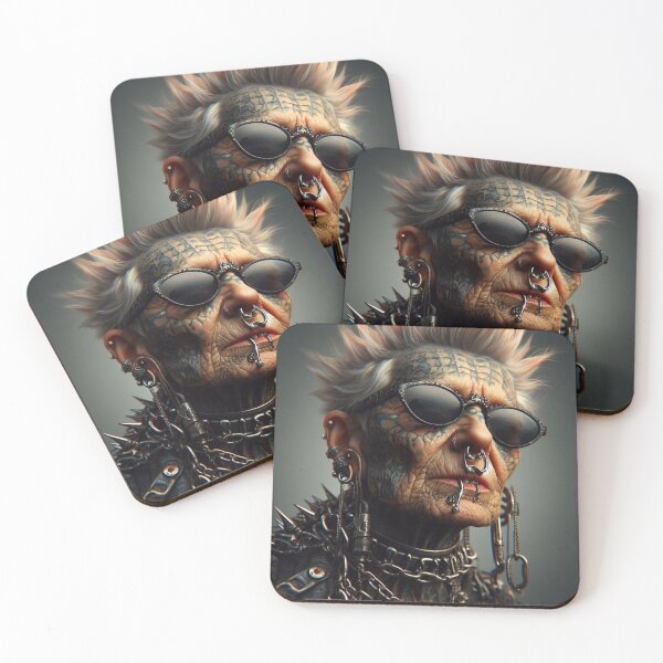 Item preview, Punk Old Lady Artificial intelligence   Ai designed and sold by AiPoliviosArt.