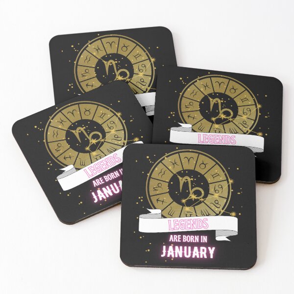 Item preview, Legends are born in January - capricorn designed and sold by lachataigne.