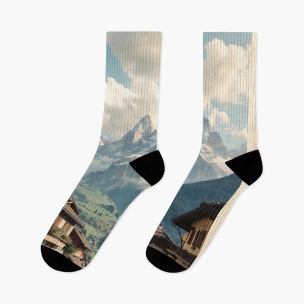 Item preview, Wengen Vintage Travel Poster - Swiss Alps Art designed and sold by Ceemko's Vintage Corner.