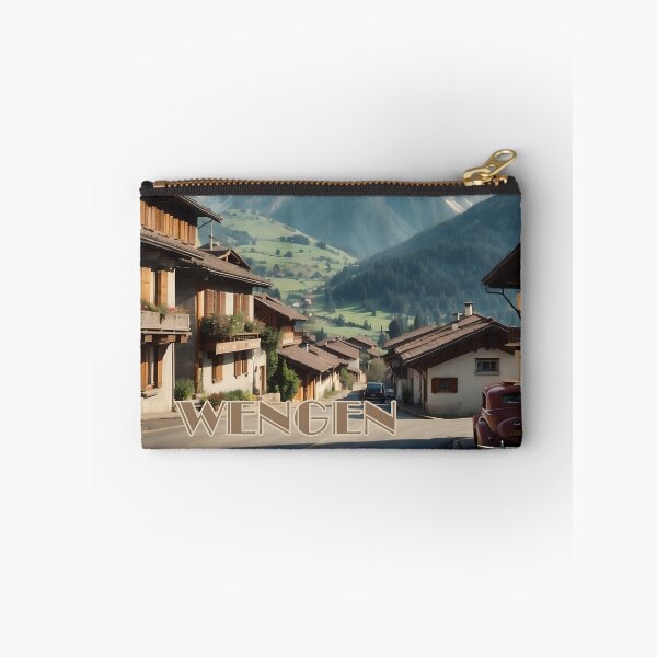 Item preview, Wengen Vintage Travel Poster - Swiss Alps Art designed and sold by Ceemko's Vintage Corner.