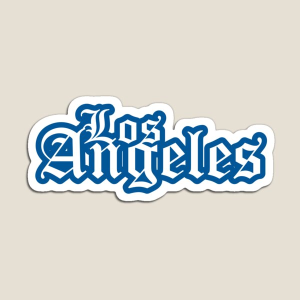 Los Angeles Lakers Rams Dodgers Kings Logos State of California Die-cut  MAGNET 