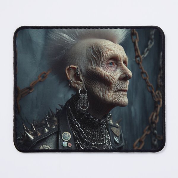 Item preview, Punk Old Lady Artificial intelligence   Ai designed and sold by AiPoliviosArt.