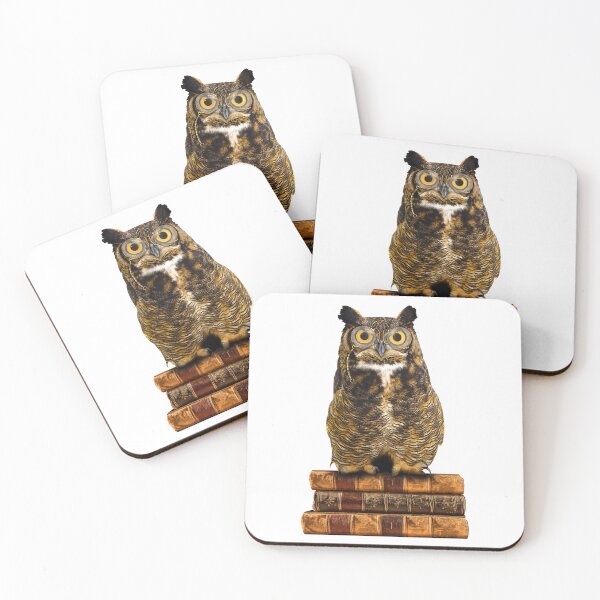 Item preview, Great Horned Owl on Old Books designed and sold by SirLeeTees.