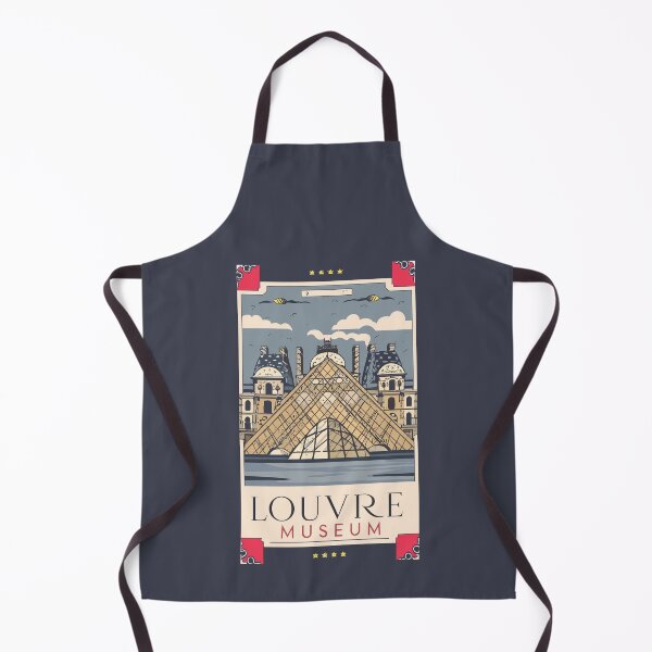 Item preview, A Vintage Travel Art of the Louvre Museum in Paris - France designed and sold by GoodOldVintage.