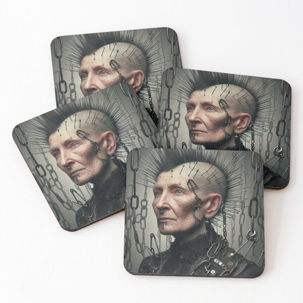 Item preview, Punk Old Lady Artificial intelligence   Ai designed and sold by AiPoliviosArt.