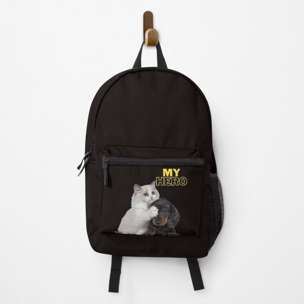 Item preview,  My hero. Funny T-shirt with a dog and a cat. designed and sold by Studio-wzory.