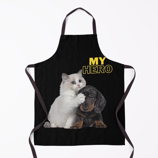 Item preview,  My hero. Funny T-shirt with a dog and a cat. designed and sold by Studio-wzory.