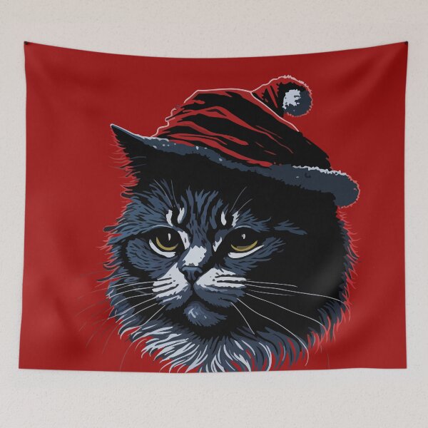 Aperçu de l'œuvre Chat de Noël créée et vendue par Asotshop.