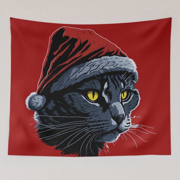 Aperçu de l'œuvre Chat de Noël créée et vendue par Asotshop.