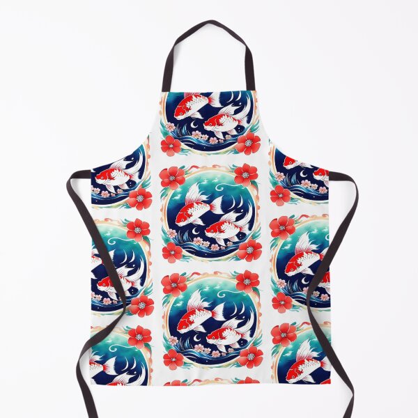 Artikelvorschau, Blumenbogen-Koi-Fisch entworfen und verkauft von Whimsy Fae Studio.