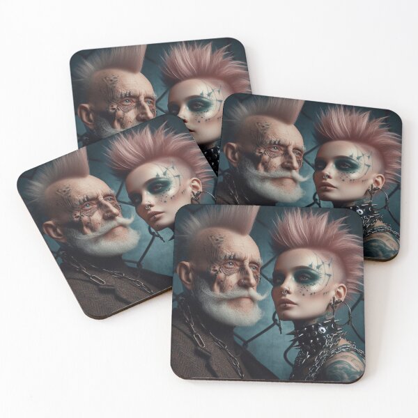 Item preview, Punk Old Lady Artificial intelligence   Ai designed and sold by AiPoliviosArt.