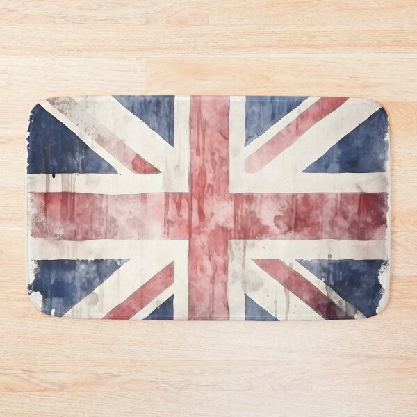 Item preview, watercolor Union Jack British flag print designed and sold by dcrc.