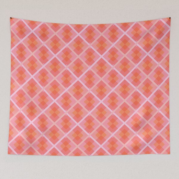 Item preview, Patrón de cuadros rosa rosa designed and sold by KaitoArtDesigns.
