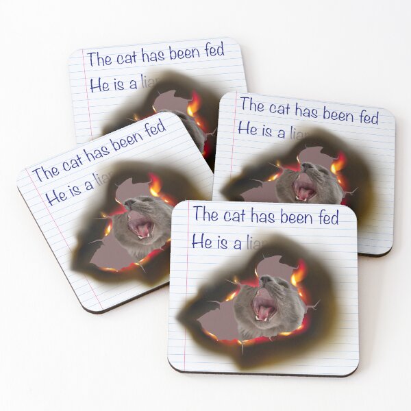 Item preview, The cat has been fed - he is a liar designed and sold by TicaCreations.