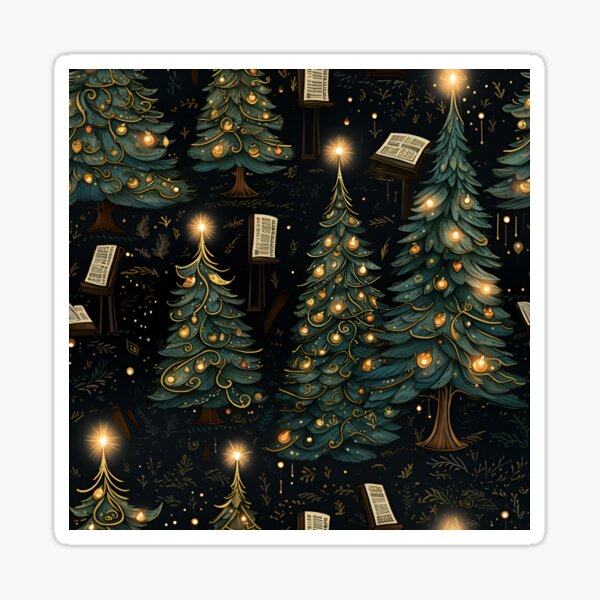 Artikel-Vorschau von Beleuchtetes Weihnachtswaldmuster, designt und verkauft von Sp3ctrumOfColor.