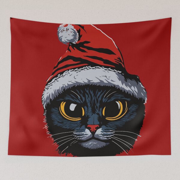 Aperçu de l'œuvre Chat de Noël créée et vendue par Asotshop.