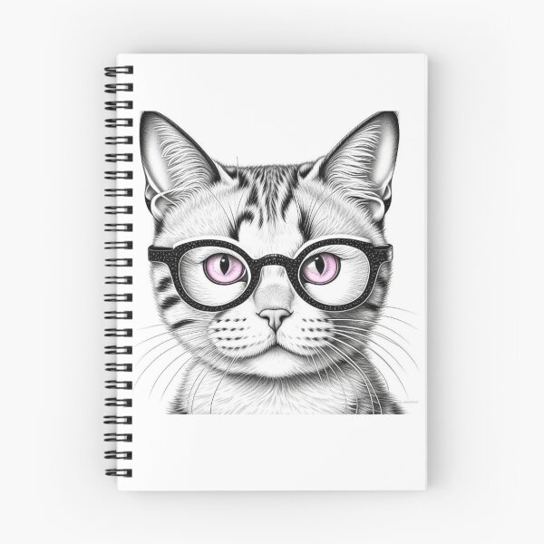Item preview, Purr-fect Elegance - Sophisticated Cat in Glasses designed and sold by TrendyTreasureP.