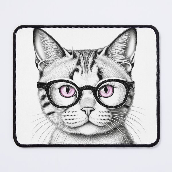 Item preview, Purr-fect Elegance - Sophisticated Cat in Glasses designed and sold by TrendyTreasureP.