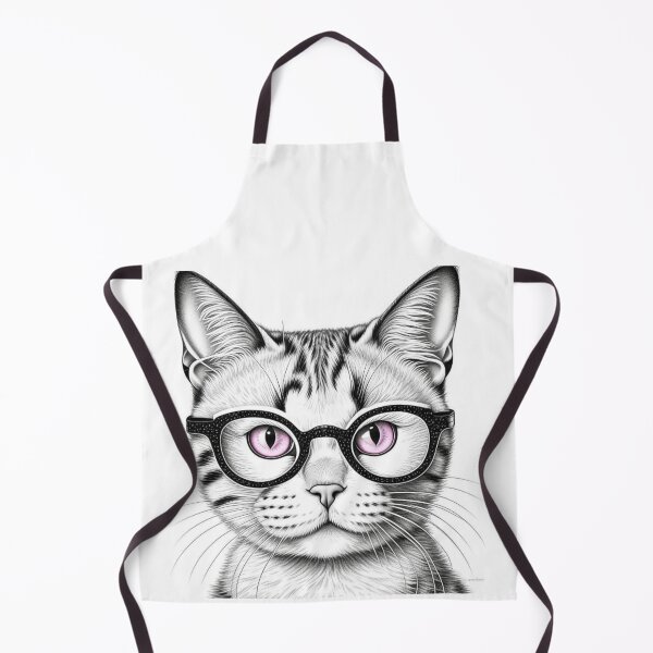 Item preview, Purr-fect Elegance - Sophisticated Cat in Glasses designed and sold by TrendyTreasureP.
