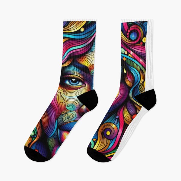 Item preview, Psychodelic Woman Face  Classic T-Shirt and stickers  designed and sold by AvoyShirts.