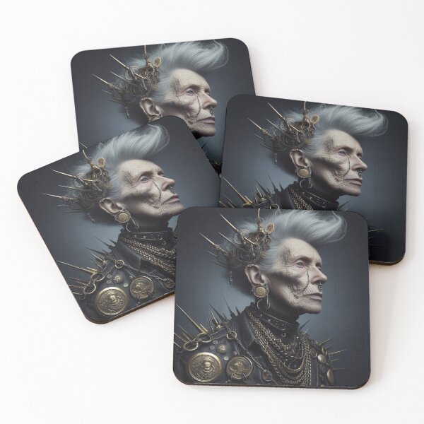 Item preview, Punk Old Lady Artificial intelligence   Ai designed and sold by AiPoliviosArt.