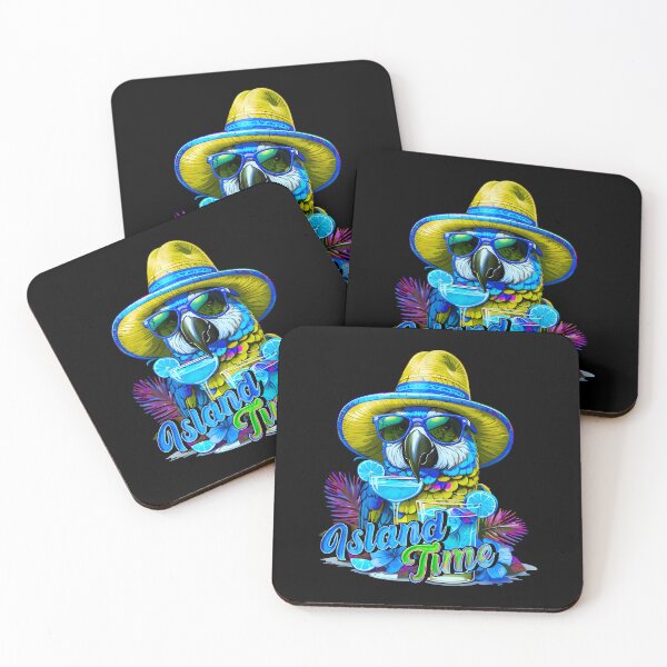 Item preview, Island Time Cocktail Parrot Sunglasses: A Taste of Paradise designed and sold by MindWave THC.