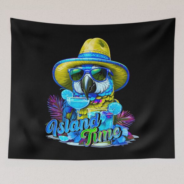 Item preview, Island Time Cocktail Parrot Sunglasses: A Taste of Paradise designed and sold by MindWave THC.