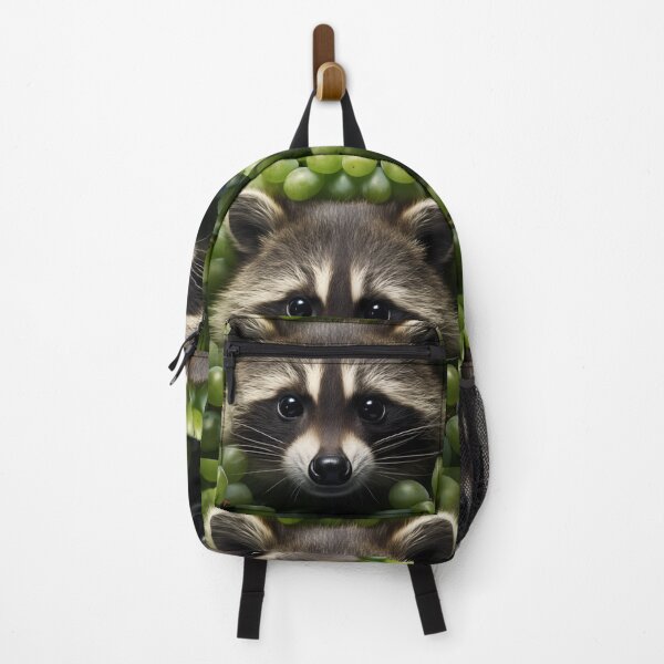 Item preview, Cute raccoon among green grapes designed and sold by GoodThings66.