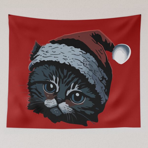 Aperçu de l'œuvre Chat de Noël créée et vendue par Asotshop.