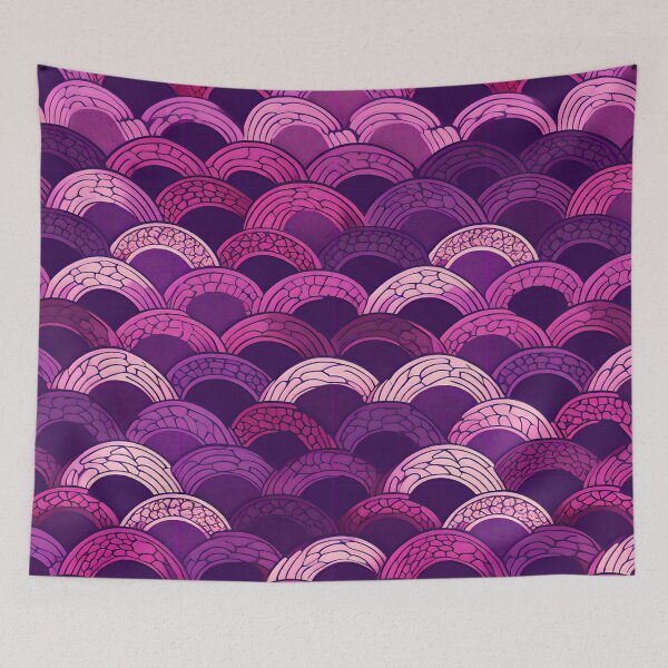 Item preview, Purple and Pink Lucky Waves designed and sold by Hashola Designs.