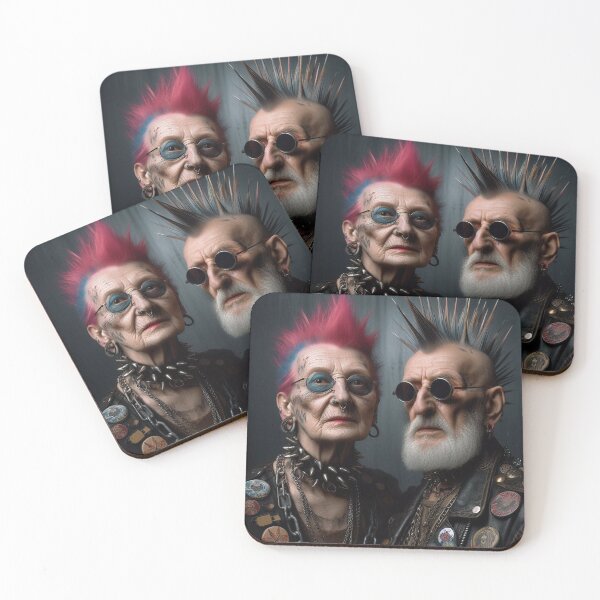 Item preview, Punk Old Lady Artificial intelligence   Ai designed and sold by AiPoliviosArt.