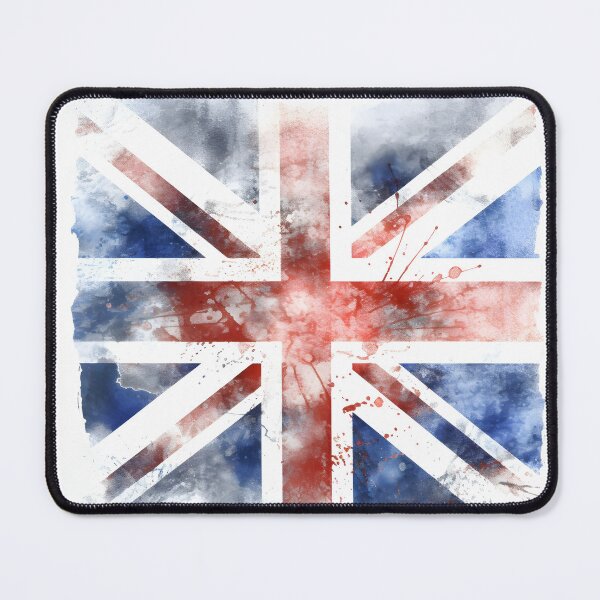 Item preview, watercolor Union Jack British flag print designed and sold by dcrc.