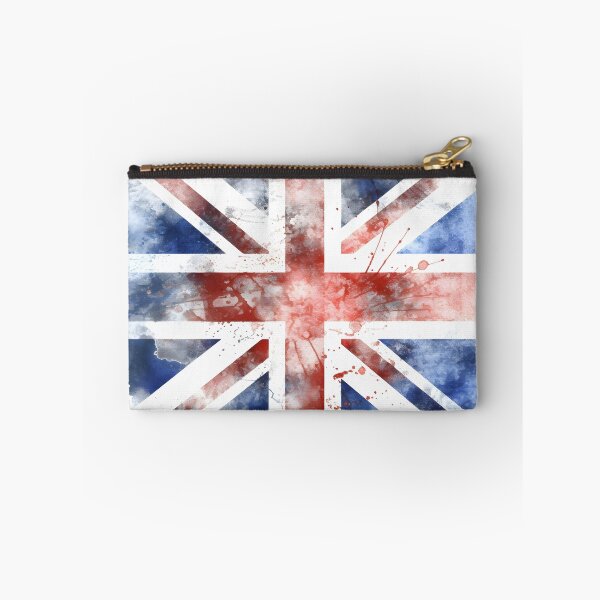 Item preview, watercolor Union Jack British flag print designed and sold by dcrc.