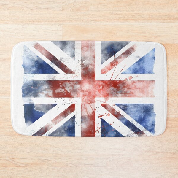 Item preview, watercolor Union Jack British flag print designed and sold by dcrc.