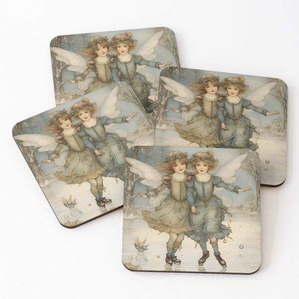 Item preview, Cute fairies skating designed and sold by Beverley  Watson.