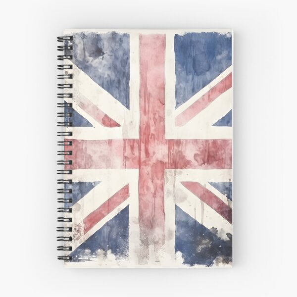 Item preview, watercolor Union Jack British flag print designed and sold by dcrc.