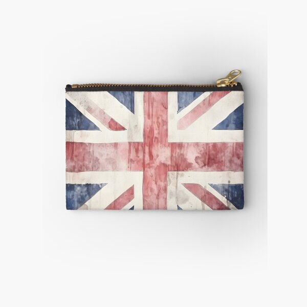 Item preview, watercolor Union Jack British flag print designed and sold by dcrc.